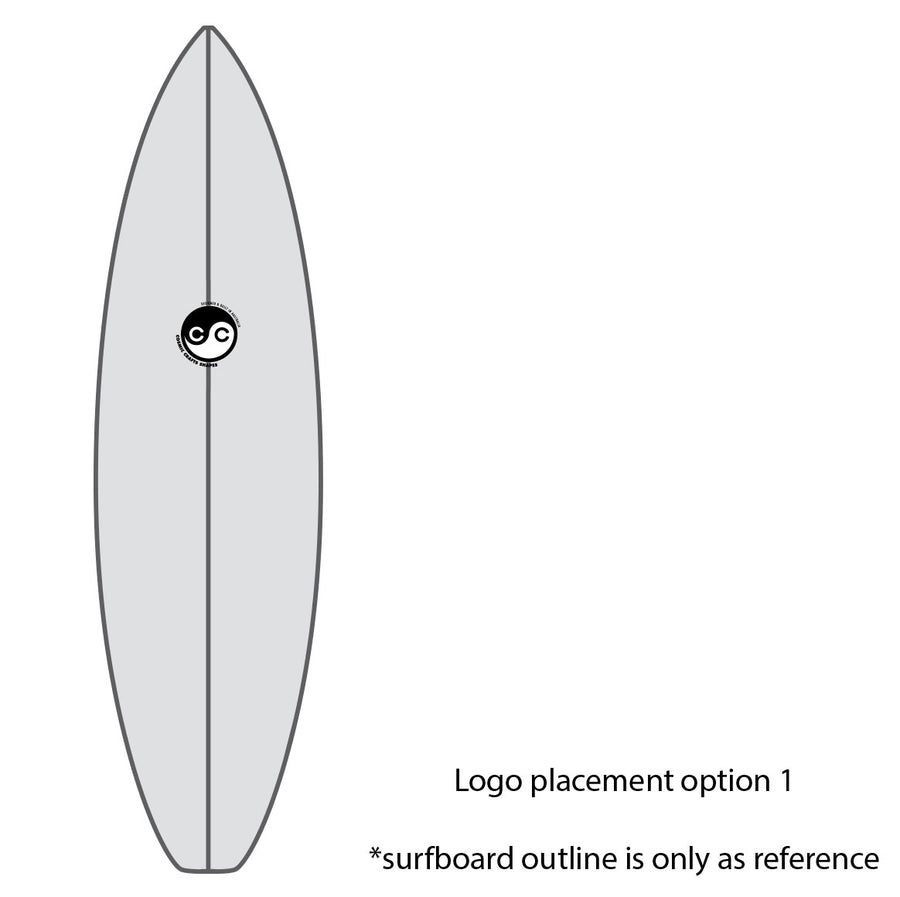 Crystal castle Mid Length Twin Fin