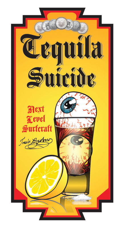 Tequila suicide shortboard